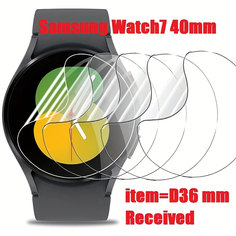5pcs Hydrogel Film Screen Protector For Galaxy Watch7 6 5 4 40/44mmprotective Cover For Watch Classic 43mm 47mm