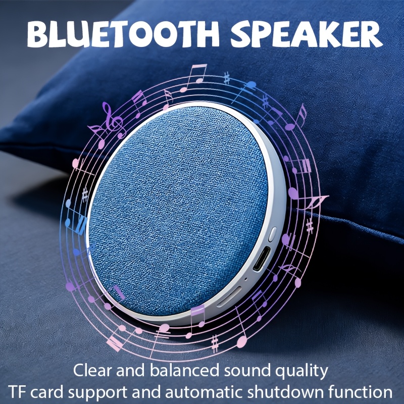 New Under-Pillow Speaker - A Portable Wireless Device. Featuring a Built-In Library of Natural Sounds, It Supports Playback Via Wireless And TF Card. Designed to Aid Sleep, Simply Place It Under Your Pillow to Listen to Audiobooks, Music, Or News