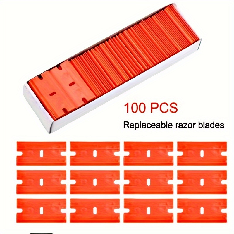 

Pcs Plastic Blades, Replaceable Knife Scraper Blades, Non-electric Multipurpose Scraper Tool For Window, Glass, Tile, And Adhesive Removal