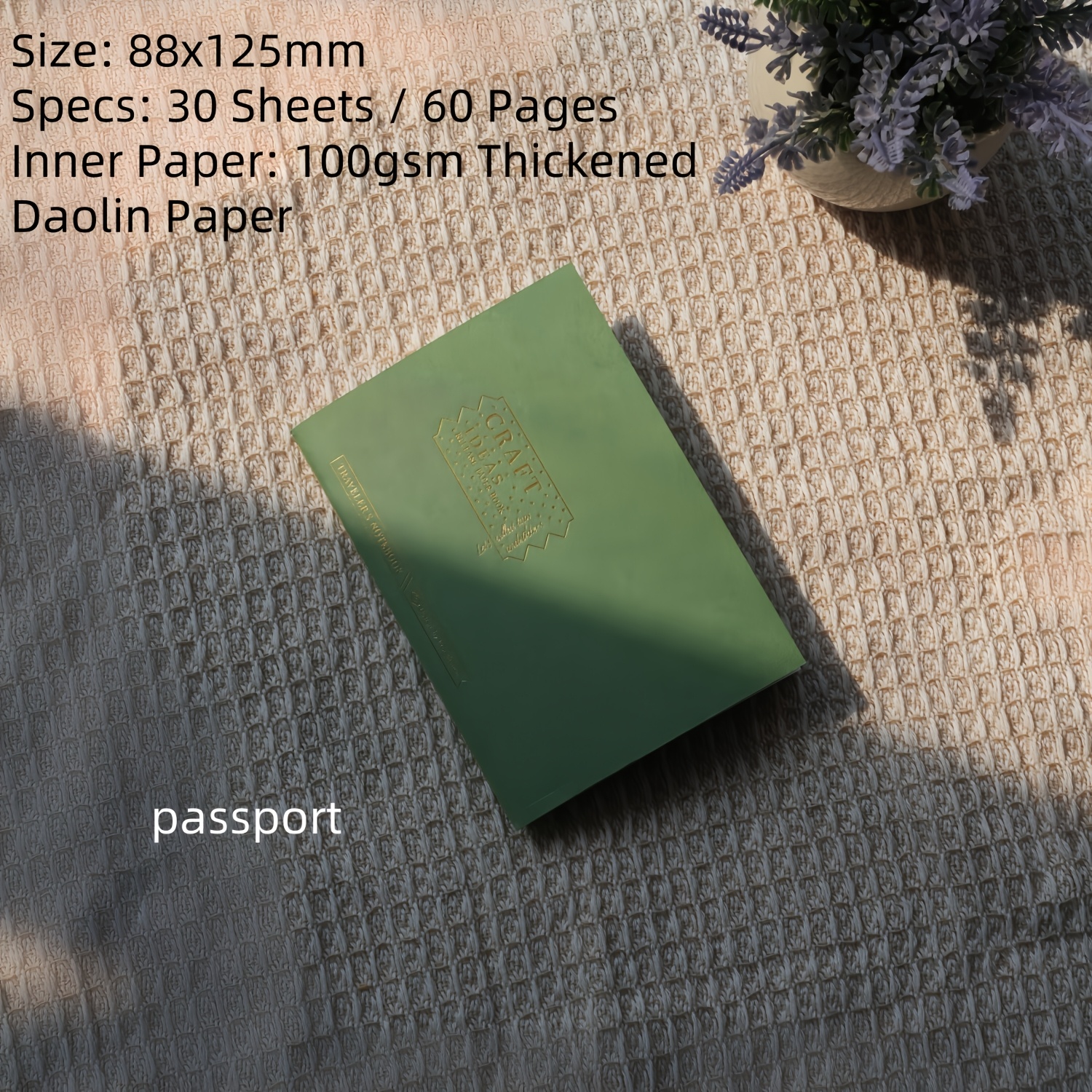 TEMU Standard/passport Size Sticker Release Paper Book, Tn Notebook Inserts, Double-sided Reusable Adhesive Release Paper For Journal & Planner