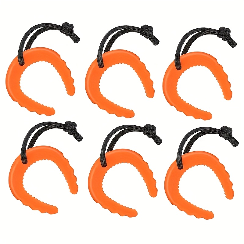 2/3/6-pack Safety Door Stops | Anti-clamping, Collision-proof, Tpu Material In Black/orange