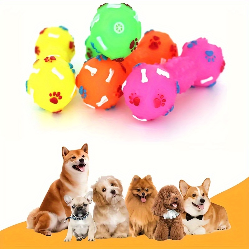 

Interactive Screaming Dumbbell Dog Toy, Durable Thermoplastic Rubber, Ideal For Small Breeds, Non-electric, Battery-free, Perfect For Chewing And Playtime