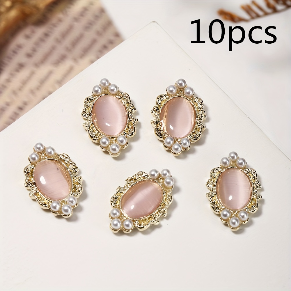 Nail Charms Nail Drills Rhinestones 10pcs 3d Alloy Nail Art Decorations Diy Black Friday Nail Charms Nail Synthetic Gemstones Nail Supplies.