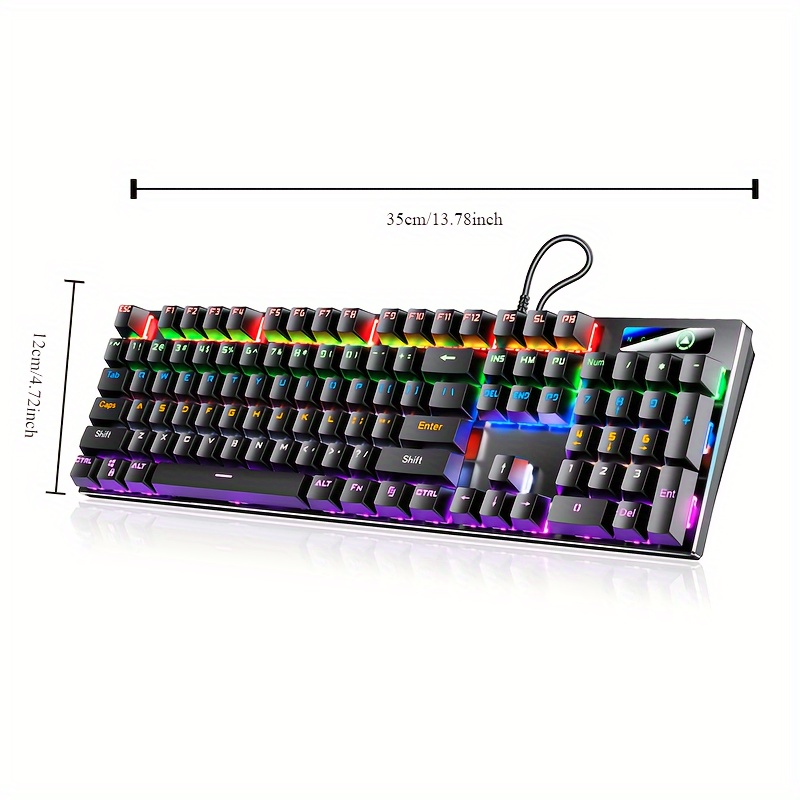 Zk3 Metal Mechanical Keyboard 87 key Luminous Blue Axis - Temu