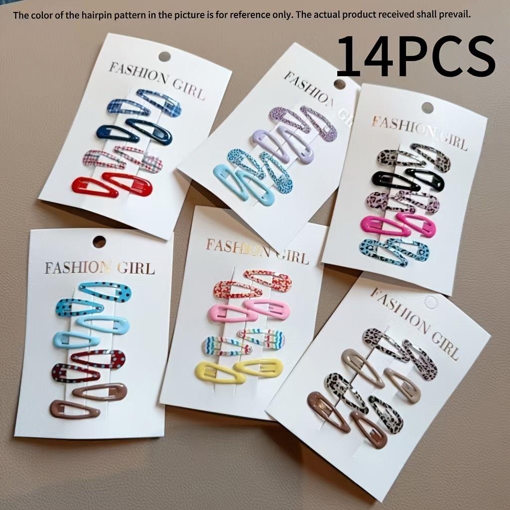 TEMU New 3cm Mini Hairpin Colorful Side Clip Broken Hair Cute Bangs Clip Does Not Hurt Hair Versatile Hair Clip
