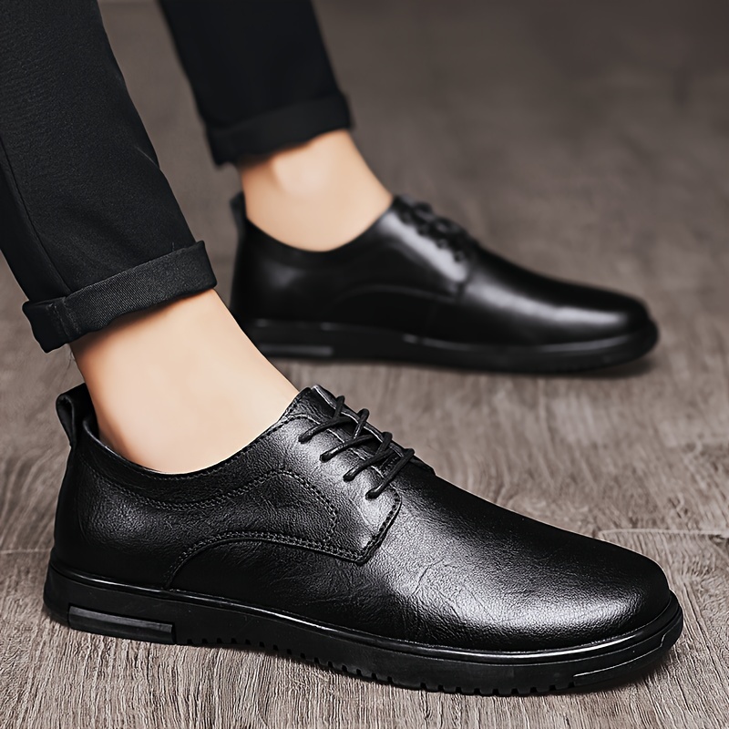 oxfords leather mens breathable casual dress shoes Men's Oxford – Classic Lace-Up Platform Business Formal Shoes For Office & Weddings Men's Oxford Dress Shoes Ecom Style:AP1D106451