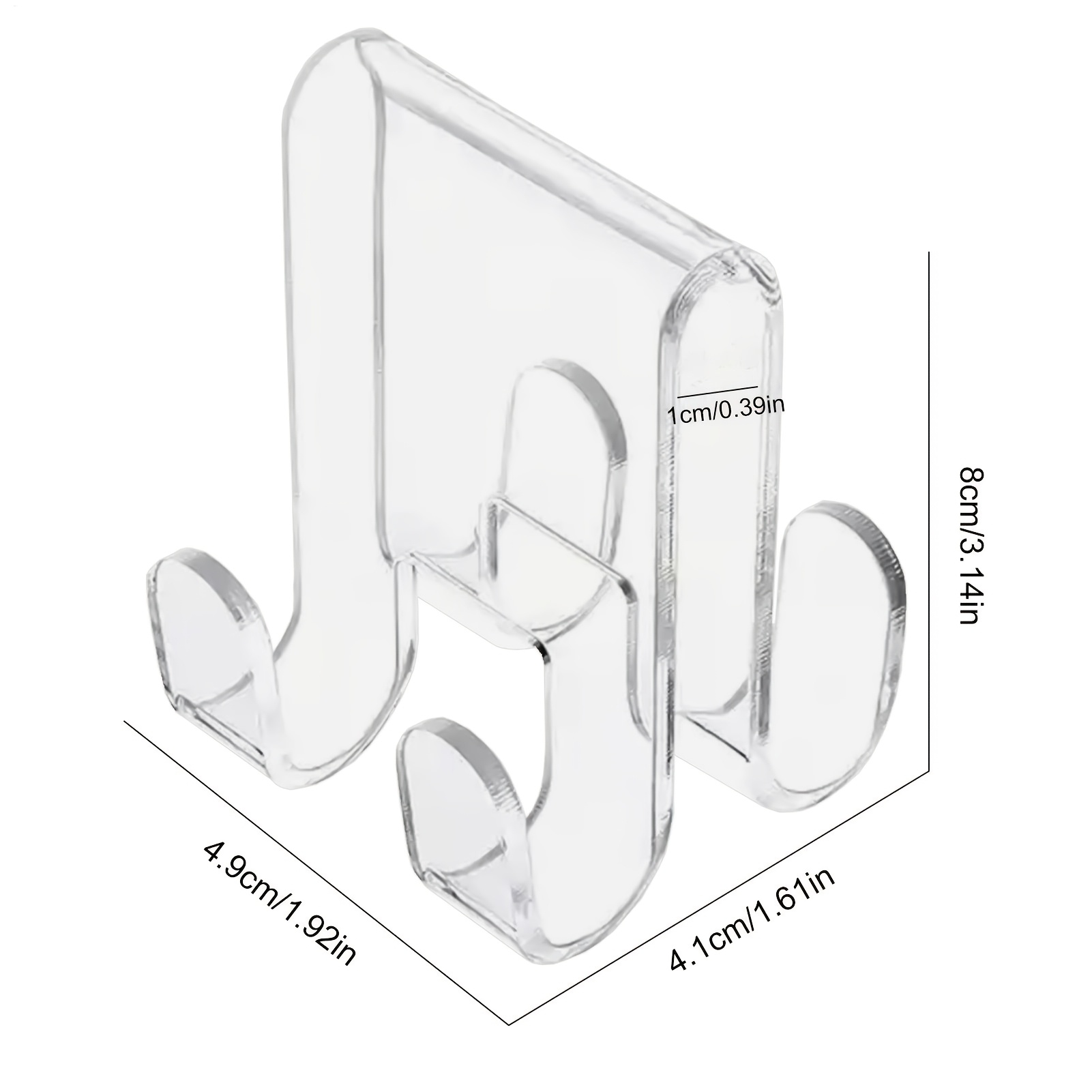 1pc Creative Simple Practical Shower Towel Hooks For Glass Door Hooks Towel Hanger Punch-free Storage Tool For Robe Clothes Towel And Washcloth