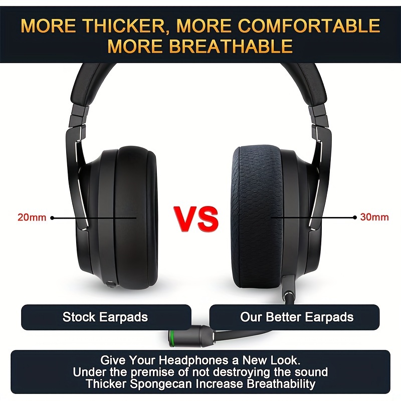 replacement ear pads cushion rgb Temu