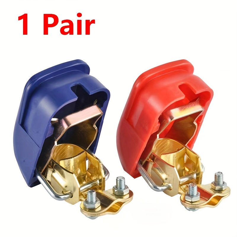 2pcs Car Battery Terminal Protect Positive Negative Connector Clip Quick Release Battery Disconnect Terminals Clamps Connectors Part