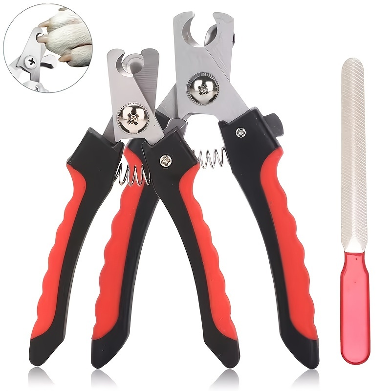 

1 Set Pet Nail Clippers - Steel Multifunctional Grooming Tool - , No Battery Required - Breeds