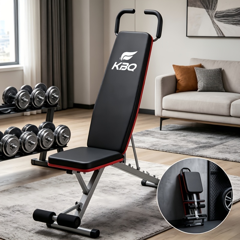 Image of New Foldable Weight Bench Roman Chair, Extra Wide Extra Large Workout Bench For Home & Commercial, Full Body Multi Muscles Training (dumbbells & Weight Plates Sold Separately)