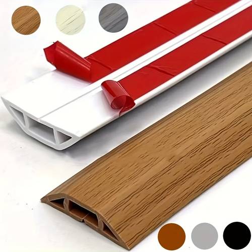 1 meter floor wire conduit self wire concealer floor cable management power cord protector for offices gyms exhibition and cable trunks