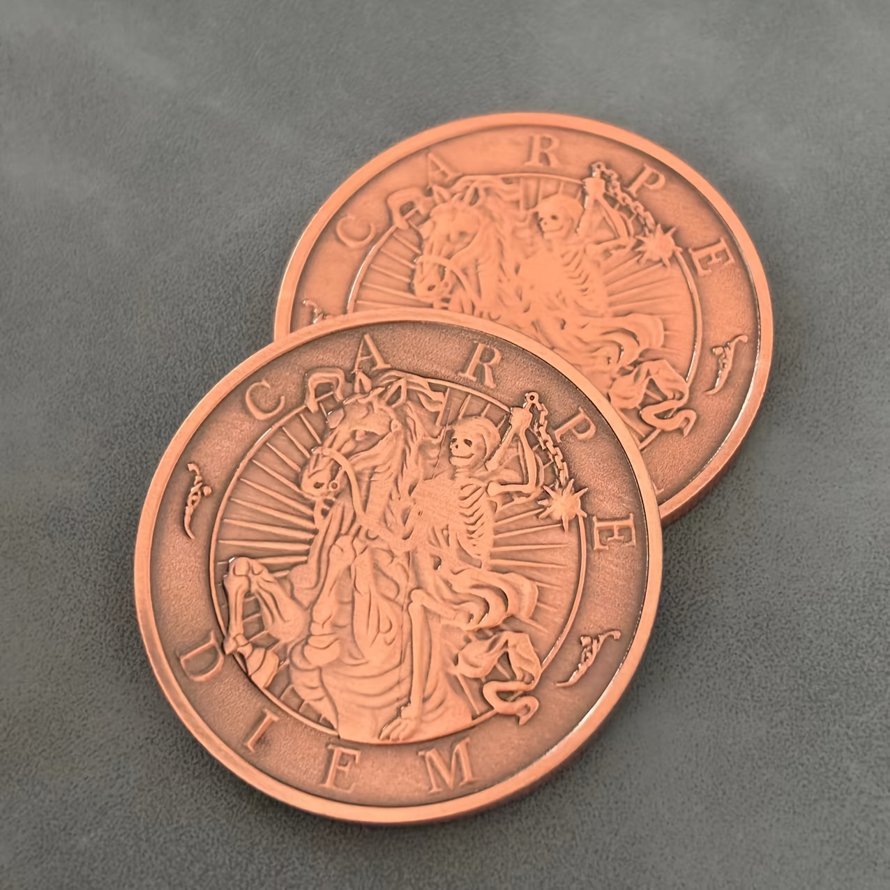 1 шт. монета с 3d-рельефным черепом - железный  , батарейки не требуются,   для вечеринок и мероприятий подробные сведения 2