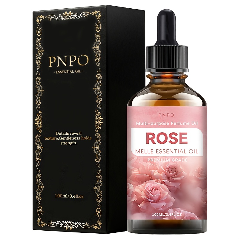 Image of Rose Essential Oil, 100ml, , Alcohol-free Moisturising Formula, Suitable For Moisturising And Hydrating And Body. Ideal For Skin, Hair, Massage And Bathing; Suitable For Types. For Any Occasion.
