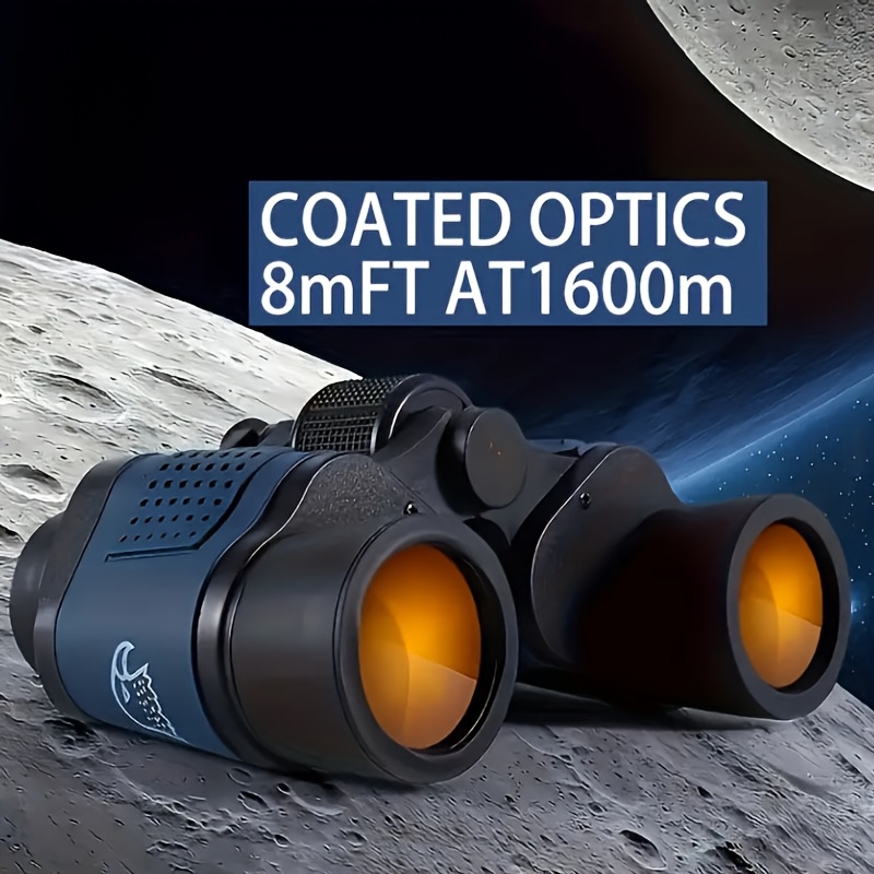 TEMU 60x60 Binoculars With , High Magnification Hd Red Film Professional Portable Binoculars For Hunting, Camping, And Birdwatching, Binoculars High