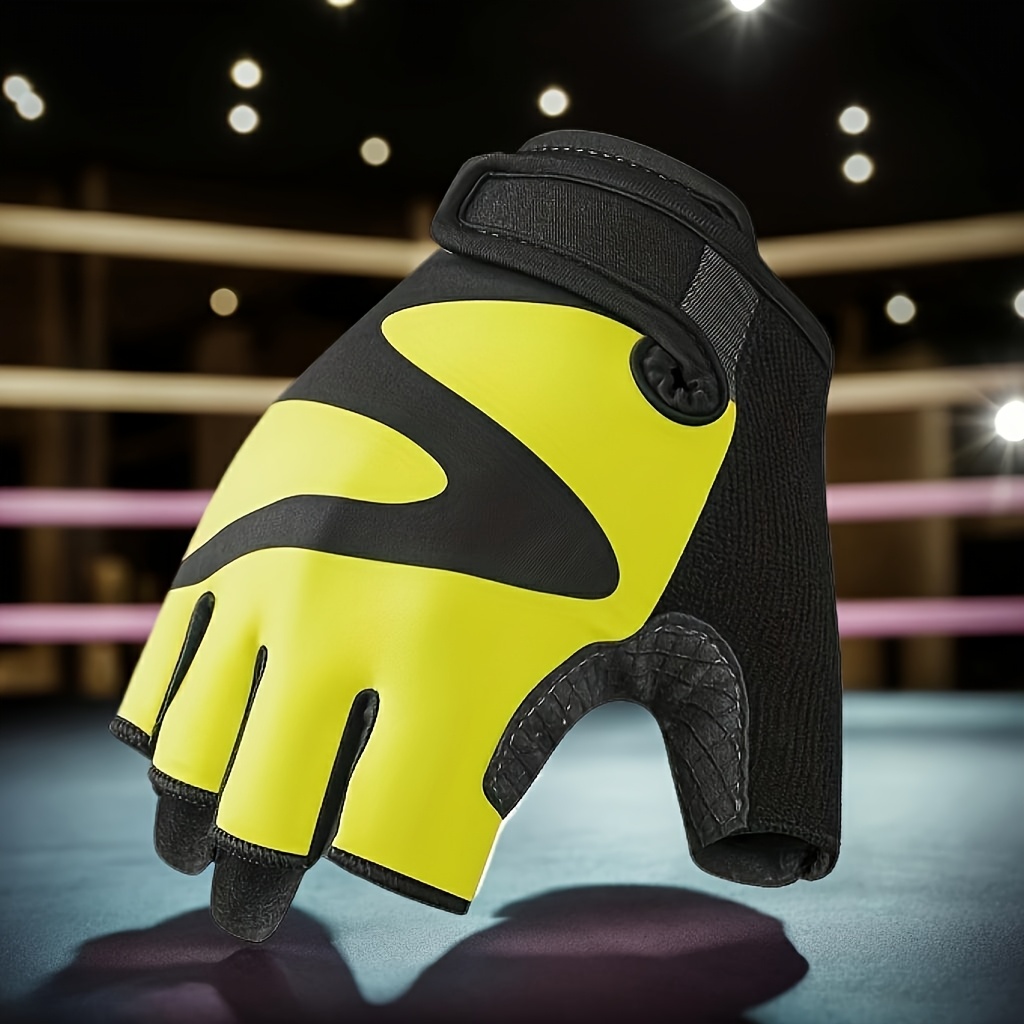 Half-Finger Fitness Gloves with Wrist Support