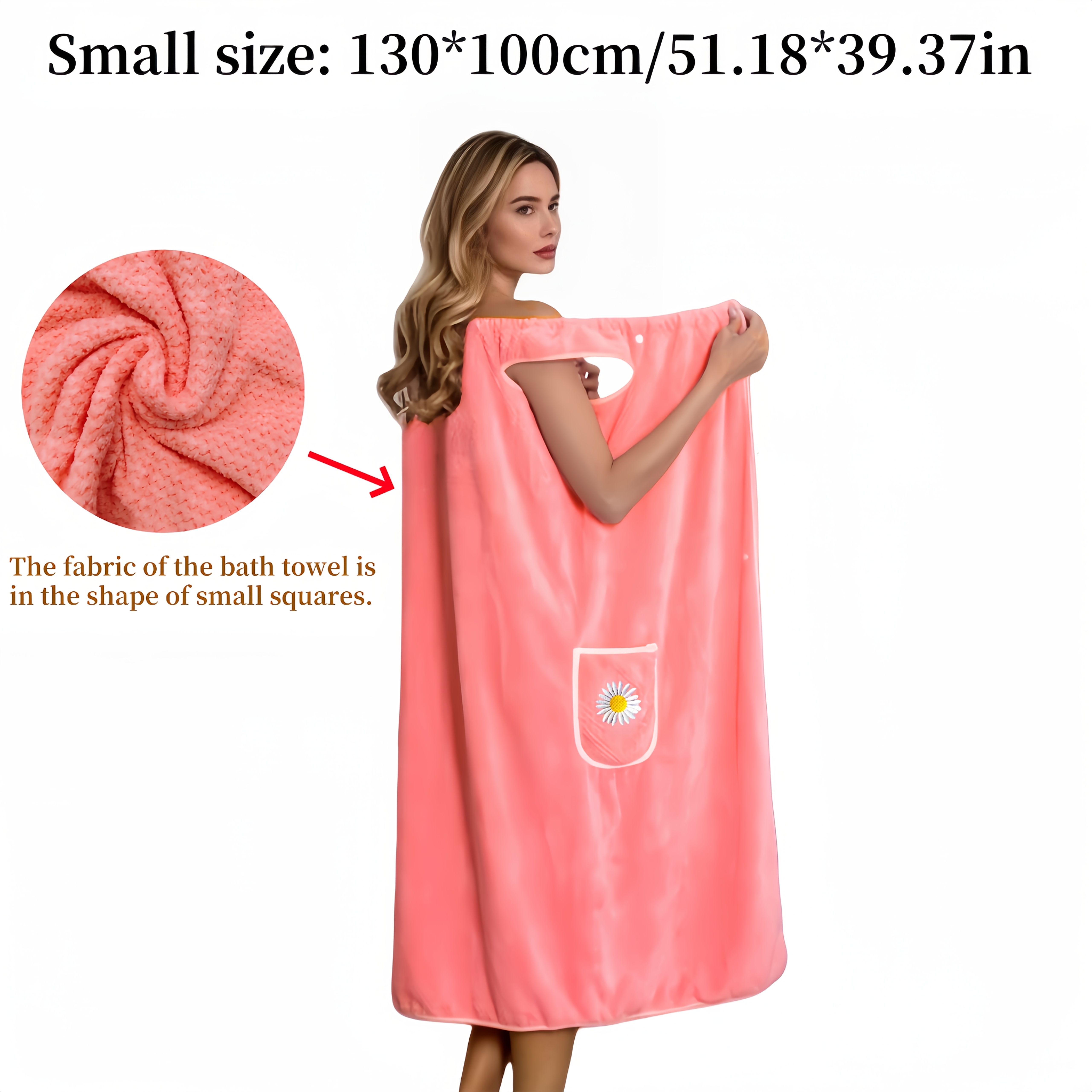 1pièce Serviette de bain douce à séchage rapide - Robe de serviette ultra compacte à haute absorbance, légère et beige, parfaite pour les voyages, l'hôtel, le camping en plein air, la salle de bain, le spa, la piscine, la plage, etc.