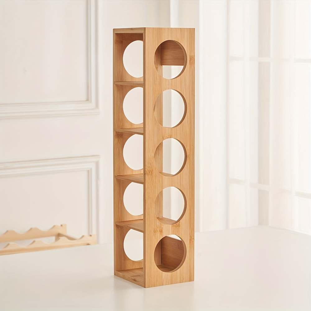 TEMU 5-layer Wine Rack, 13.5 * 12 * 53 Cm, Wall-mounted Wine Rack 5 Bottles, Can Collect And Store 5 Bottles Of Red Wine