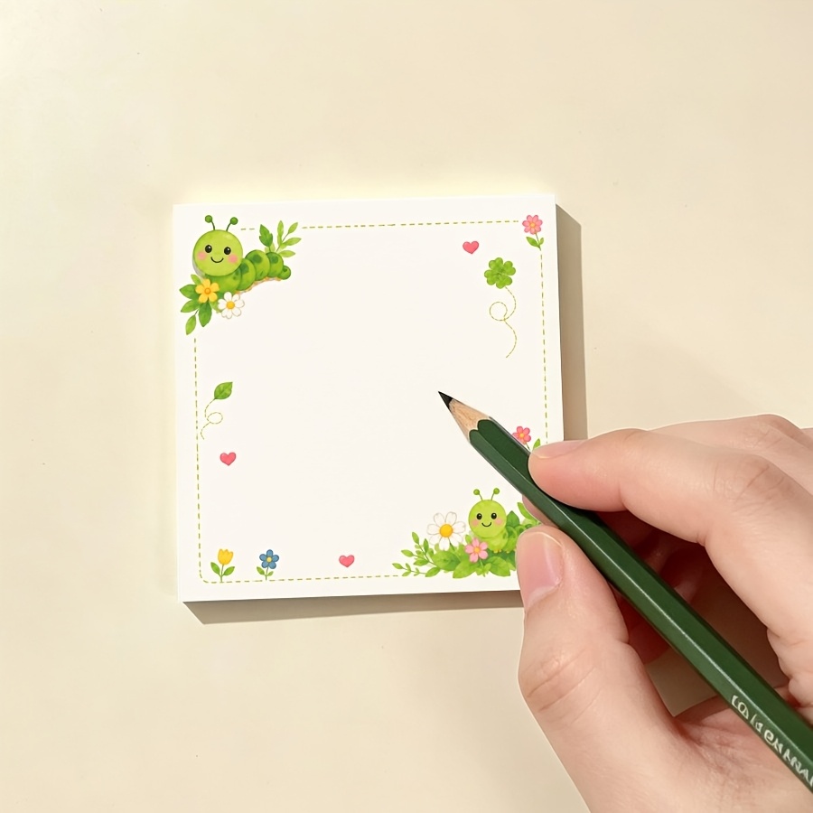 Cute Caterpillar Memo Pad for Notes & Daily Planning