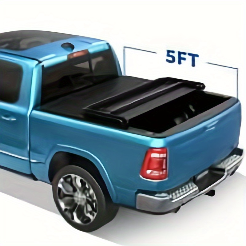 TEMU 5 Ft Bed Truck Bed Tonneau Cover Soft Tri- Fold For Ford Ranger 2019- 2024