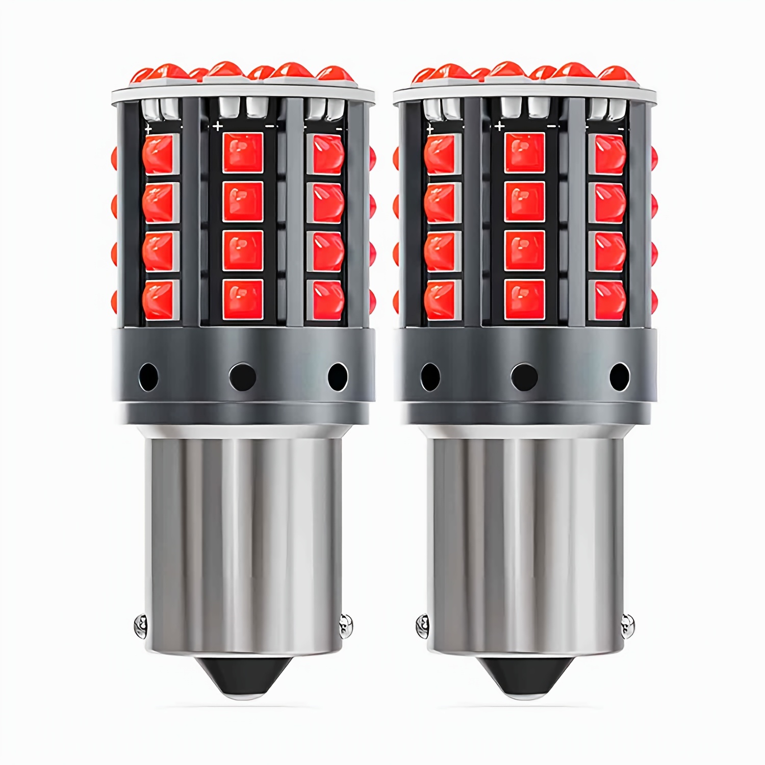 TEMU Upgrade 12-24v 1156 1157 Ba15s Bay15d Led Light Bulbs 44smd 3030 Chips Led P21w P21/5w Led Signal Lights For Backup Reverse Tail Brake Drl Turn