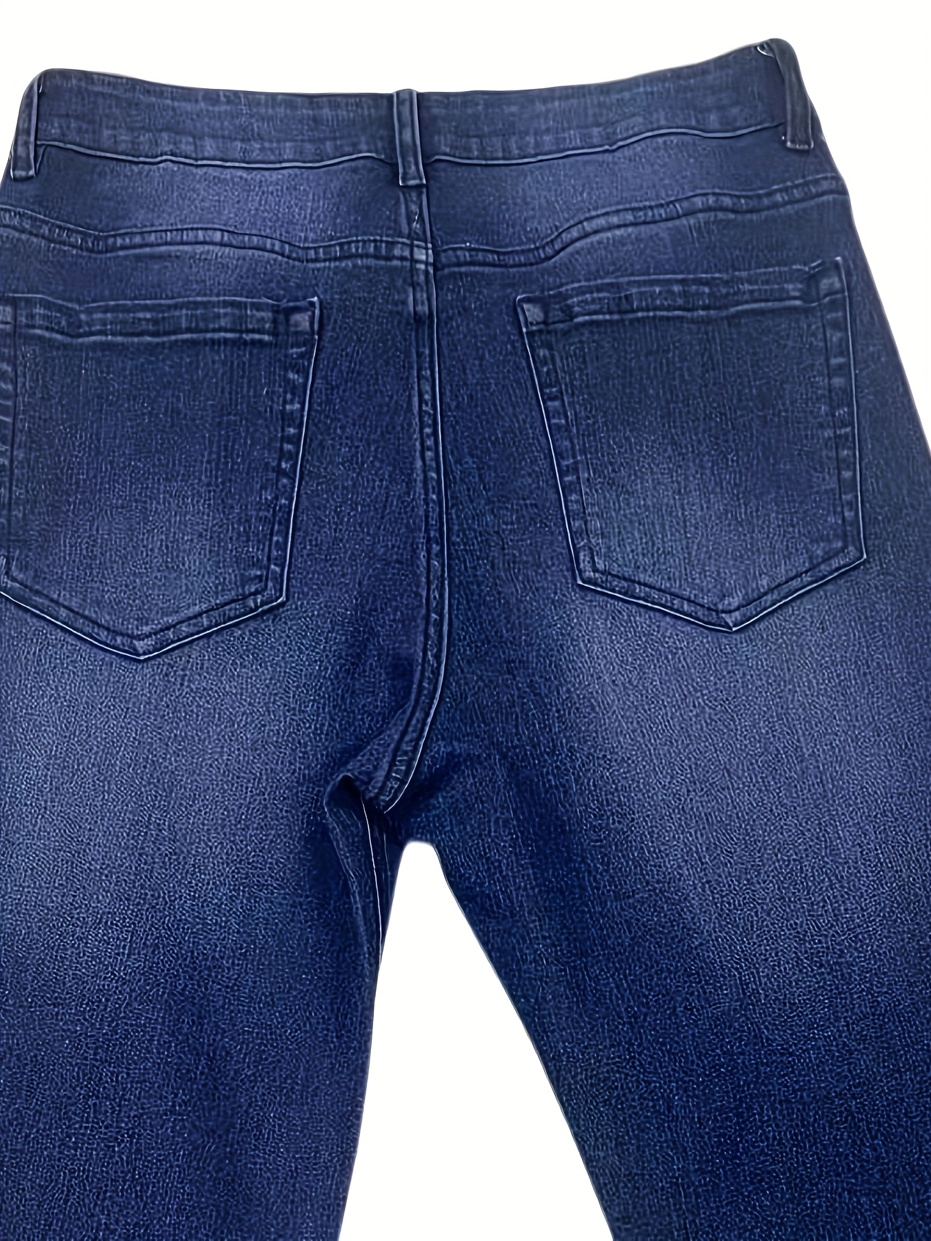 Men'S Slim Fit Black Jeans with Distressed Details - Casual, All-Season, Mid-Rise, Stretchy Denim Pants for Stylish Weekend Attire, Casual Attire Jeans|Distressed Denim Jeans|Stretchy Fabric