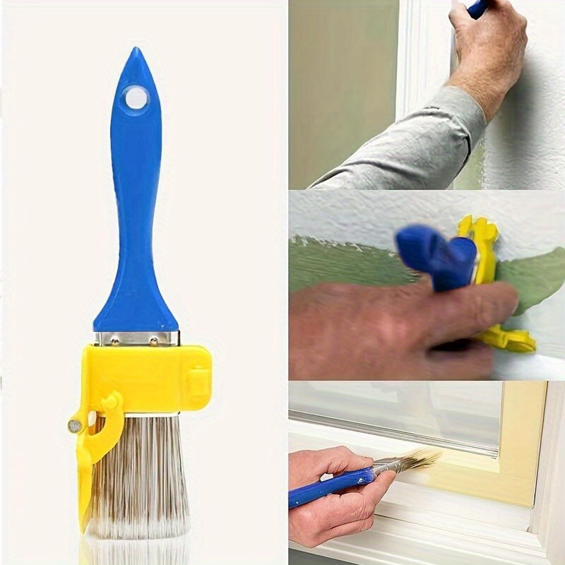 1 set of edge painting tools with color   guide durable plastic handle versatile diy trimmer for lightweight and precise latex paint application on picture frames walls and ceiling edges Product details 1