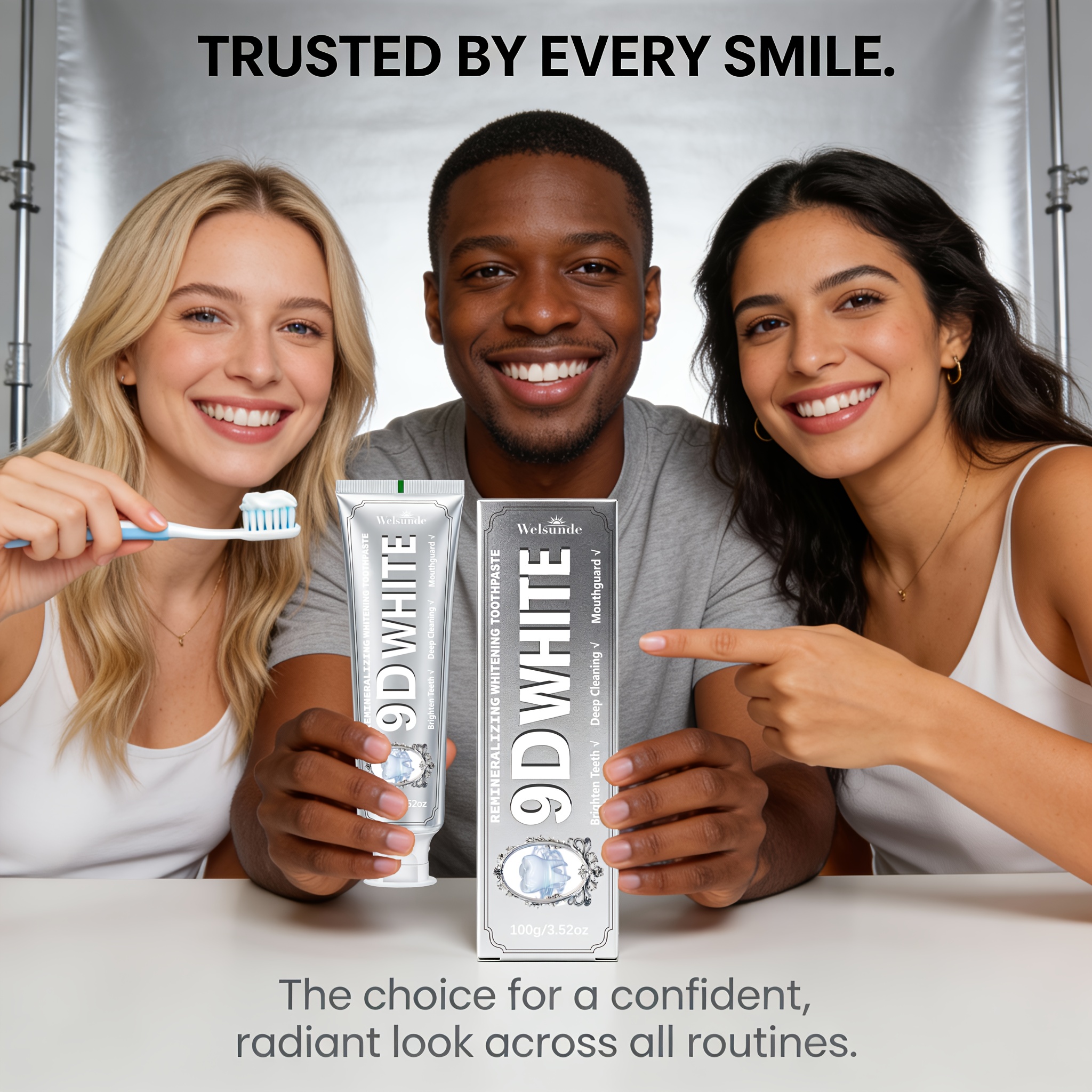 5pcs Remineralizing White Toothpaste with Hydroxyapatite