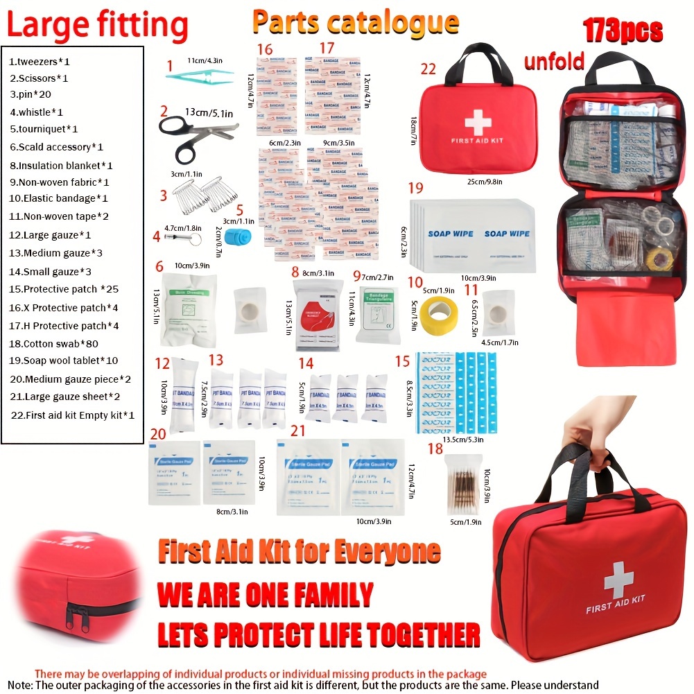 Multi purpose Small/large First Aid Kit: Portable Bag - Temu