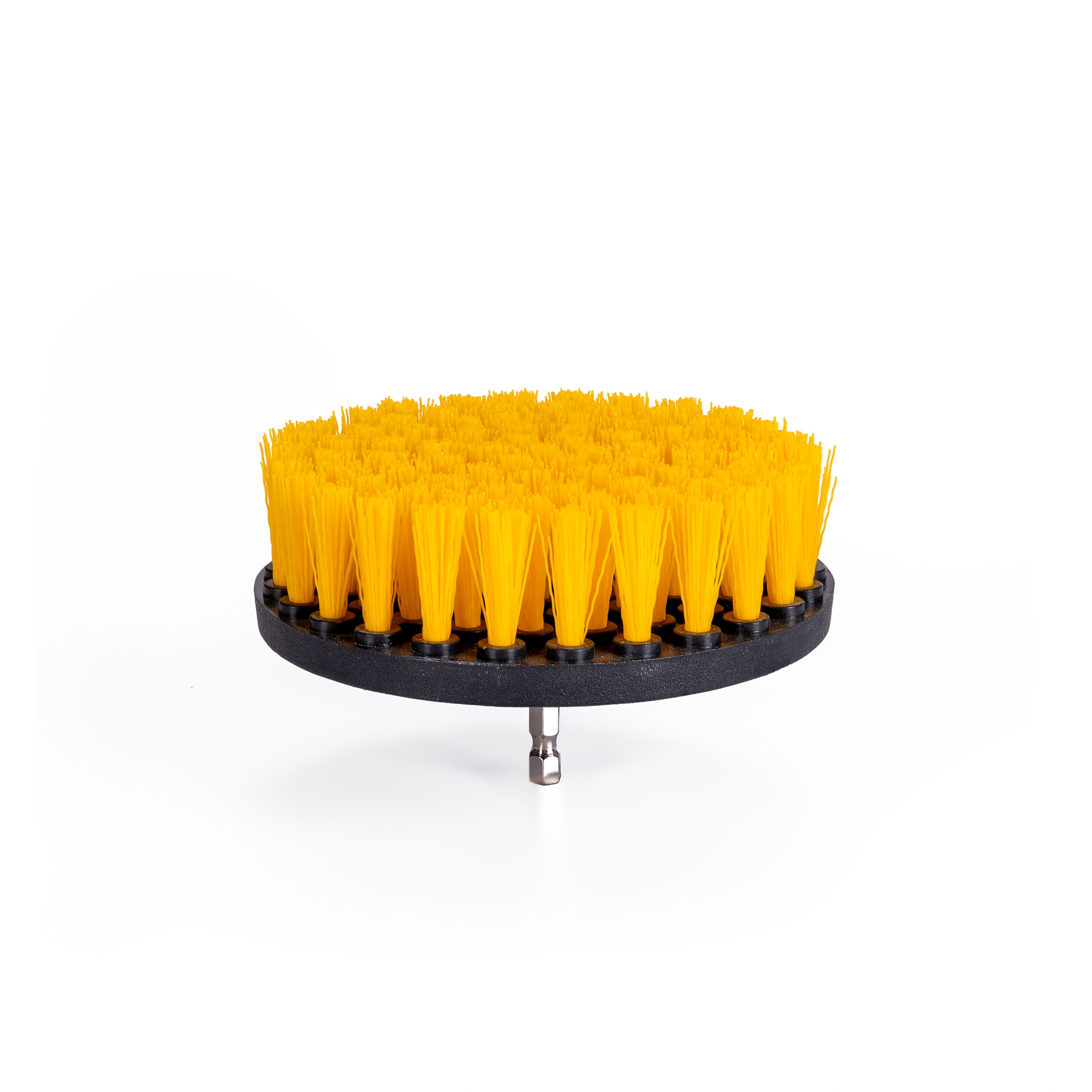 1pc Drill Brush, Yellow Electric Cleaning Brush Replacement Head, Home Multifunctional Kitchen Bathroom Carpet Brush Tile Polishing Washing Brush, Cleaning Supplies (drill Not Included)