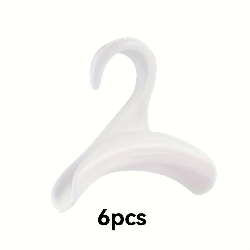 6-pack And White Plastic Wallet Hangers – Multi-functional Storage For Bags, Scarves, And Hats, Closet Organizer, Accessory Hooks | Hook | Durable Plastic, Wallet Holder