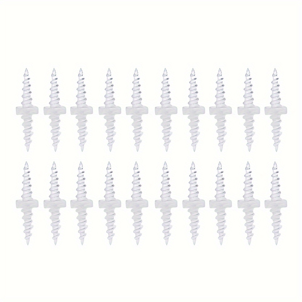 20pcs Carp Fishing Accessoreis Double Ended Carp Fishing Bait Screws Hair Ronnie Rig Snowman Pop Up Boilie Screws For Method Feeder Carp Tackle