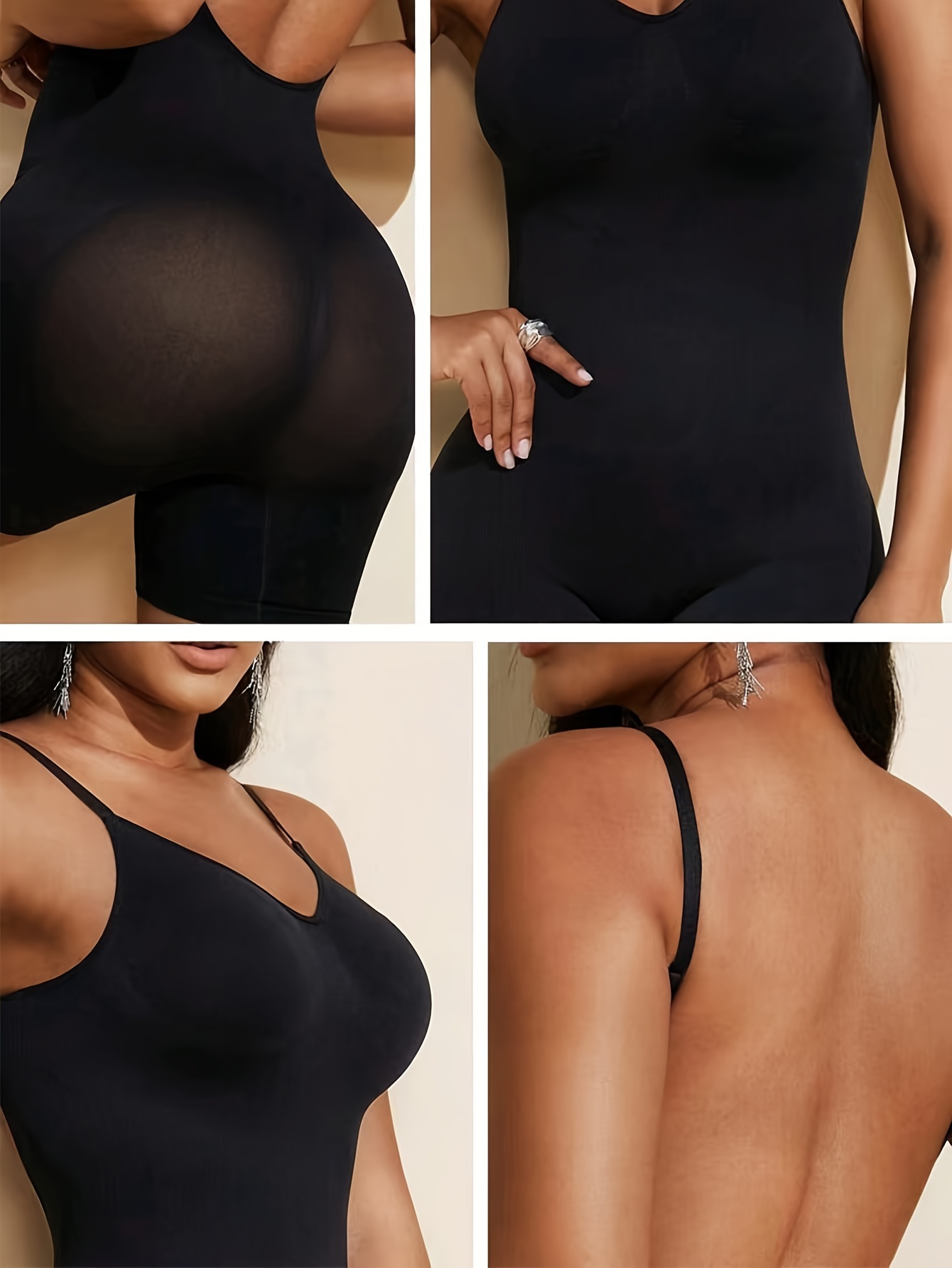 Seamless Solid Shaping Bodysuit, Tummy Control Butt Lifting Backless Body  Shaper, Women's Underwear & Shapewear