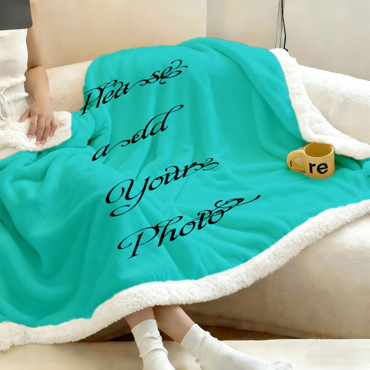 Custom Thickened Double-Layer Blanket, Unique Gift