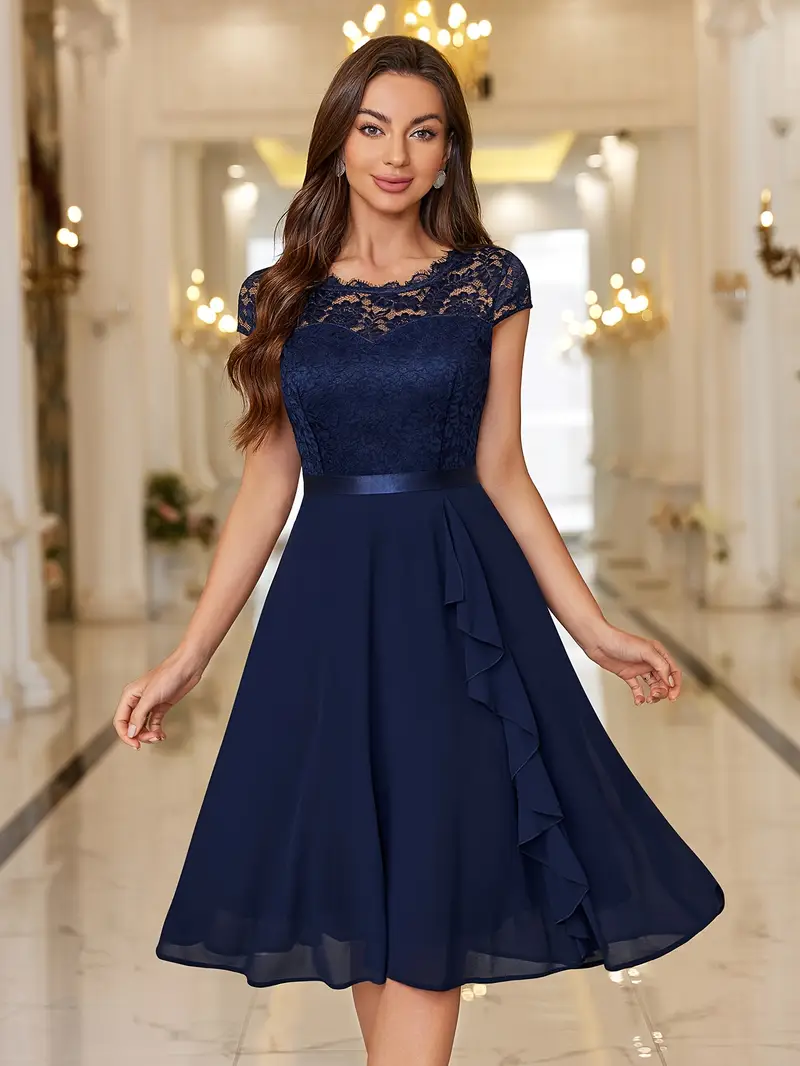 l y22068 womens elegant round neck short sleeve v neck back - Temu Mexico l y22068 womens elegant round neck short sleeve v neck back - Temu Mexico