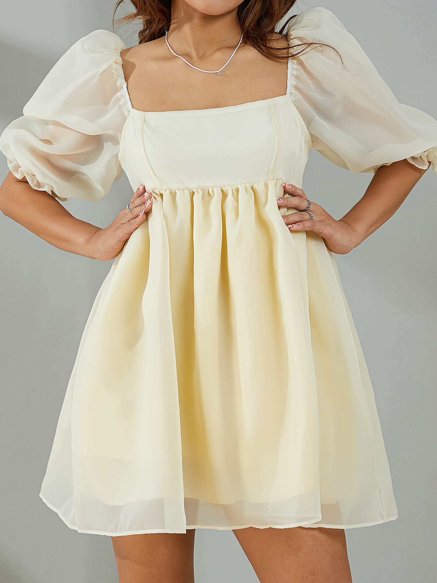white christmas dresses White Spaghetti Strap Tulle Short Prom Dress, Cute A-Line Party Dress US 8 / White main image 0