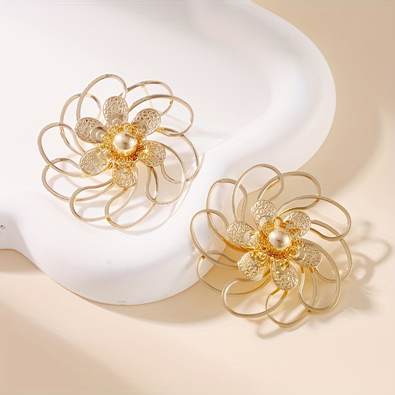 French Floral 3D Lightweight Earrings