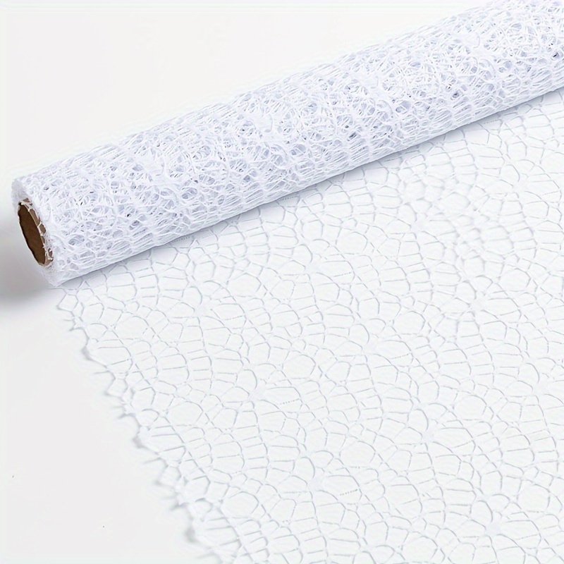 Image of 1 Roll Of 50cm*5y Openwork Jacquard Mesh Flower Wrapping Material
