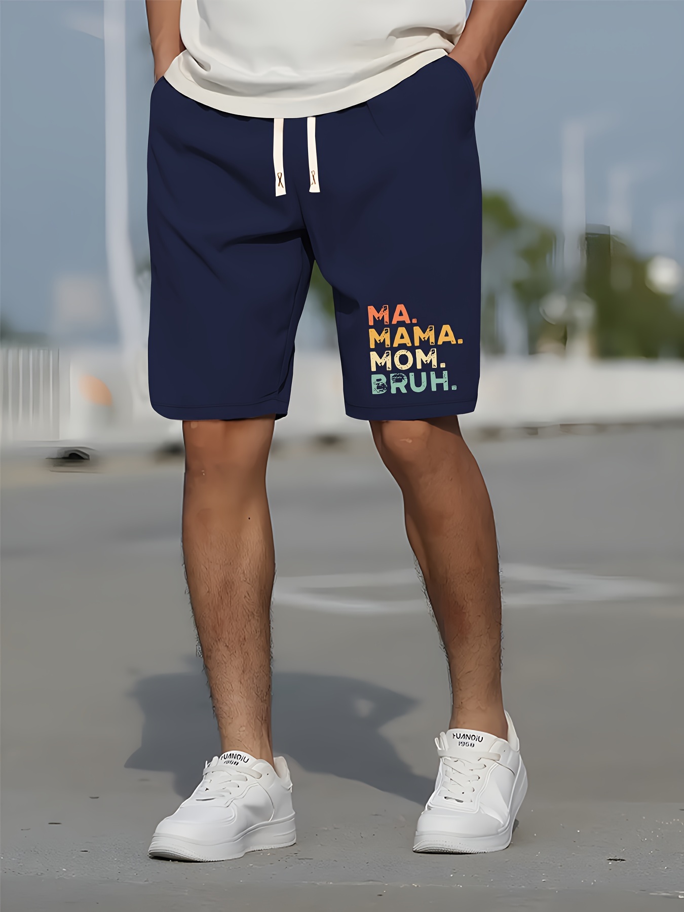 Pantalones Cortos Hombre Bermudas Deportivas Casual Cordón - Temu Mexico