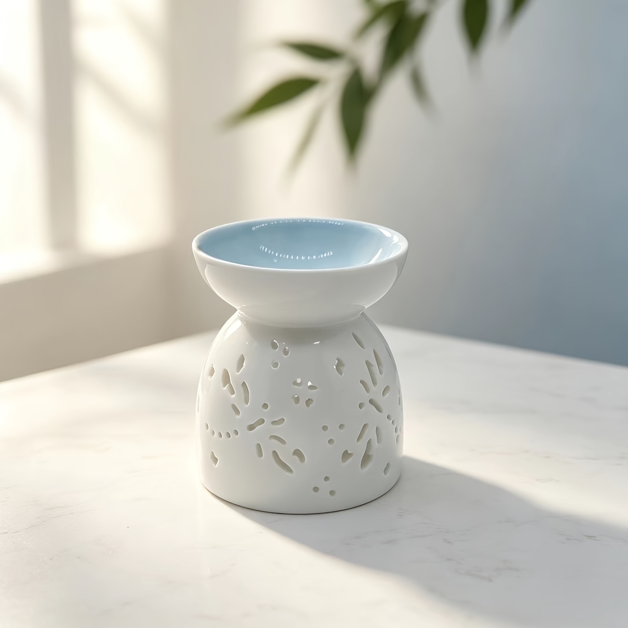 TEMU Diffusore in ceramica intagliata a forma di libellula con dragonfly, diffusore per la casa, ornamento profumato per l' della camera da letto,