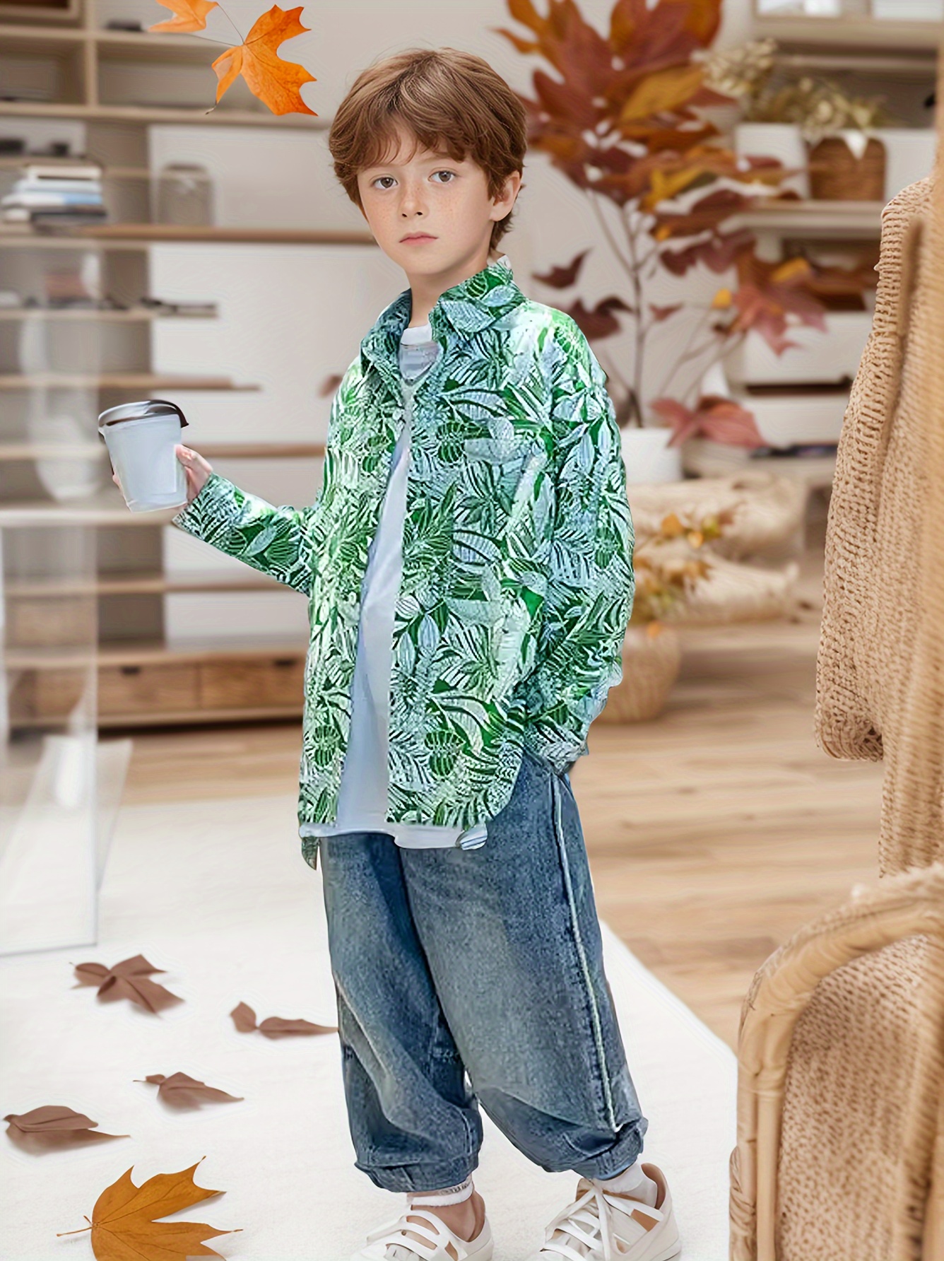 Long Sleeve Flower Shirt Boys High Street Little Boys Floral Long