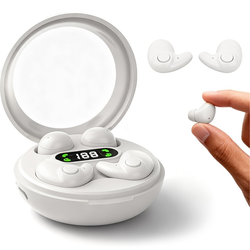 TEMU Of In Ear Wireless Wireless Earbuds, Invisible Mini Sleep Earbuds, Long , , High Fidelity , Intelligent Noise Reduction, Loop, Touch Control,