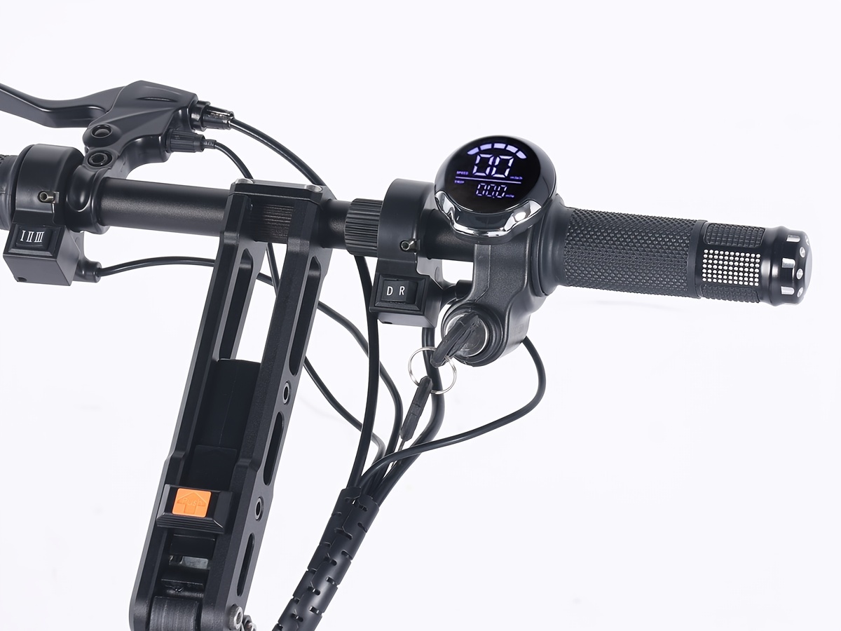 Topmate ES35 Elektrisch Fiets, 25.4 cm Opvouwbaar Driewieler met Volwassenen Zadel, Uitgerust met Afneembare 36V 7.8AH Accu, Drie Snelheden Verstelbaar, Achteruitrijfunctie en Knopschakelaar