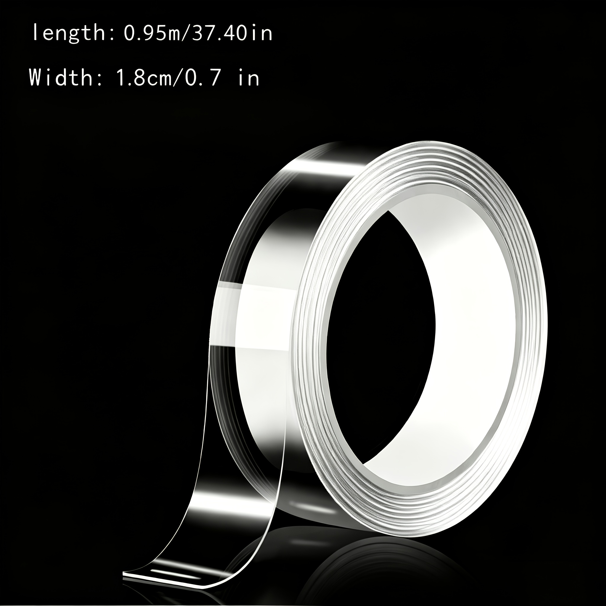Image of 3pc Nano Double-sided Tape With Strong - Reusable, Traceless, And Washable - Suitable For Home, Office, And Car