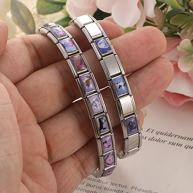 Exquisite Photo-Style Bracelet with Heart and Cat Designs