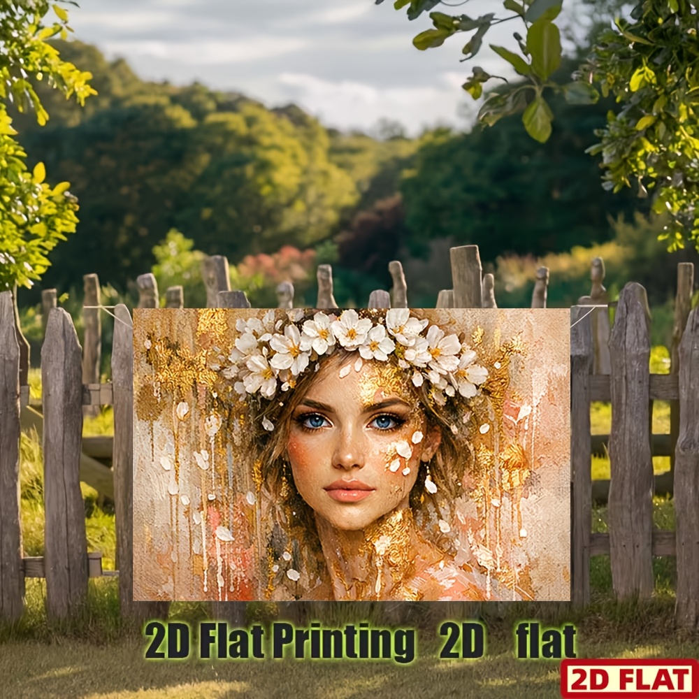 Bohemian Floral Fairy Girl Backdrop