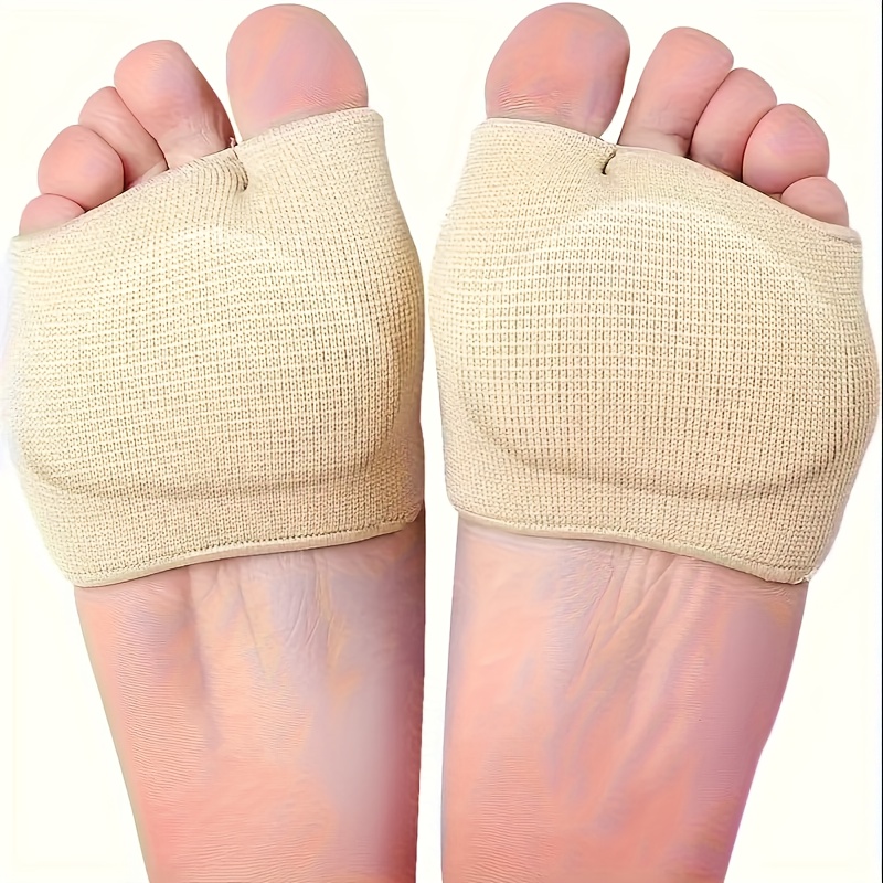 TEMU 2 Tpe Foot Pads - Featuring Soft Cushioning For Shock Absorption, Ergonomic Tpe Support, Washable, Suitable For Unisex Foot Care During Walking,