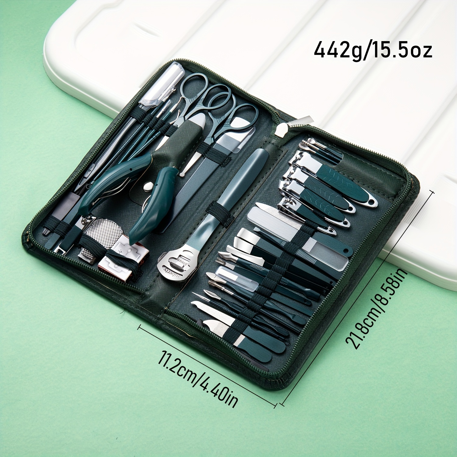 40pcs Manicure Tool Set, Cuticle Nippers And Cutter Kit, Professional Nail Clippers Pedicure Kit, Nail Art Tools, Stainless Steel Grooming Kit For Travel