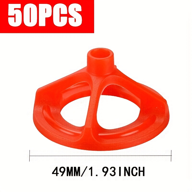 E-shop 50/100 Stk. Professionelle Fliesenabstandhalter Installationswerkzeuge Drehbolzen Nivelliersystem, Wiederverwendbare Kappen und Einwegbasen,