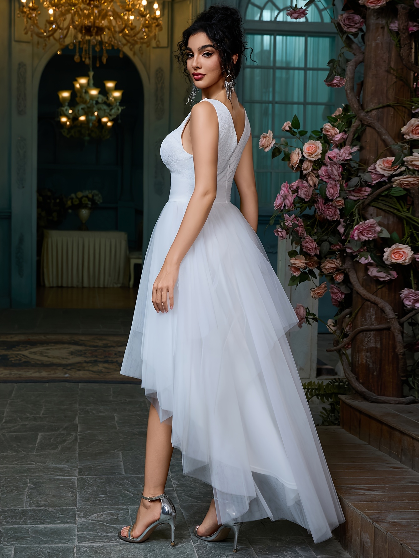 lace overlay dress wedding guest Half sleeve dresses for wedding guests in spring